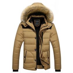 Férfi kabát Rott - khaki, XS - XXL méret: ZO_233490-M