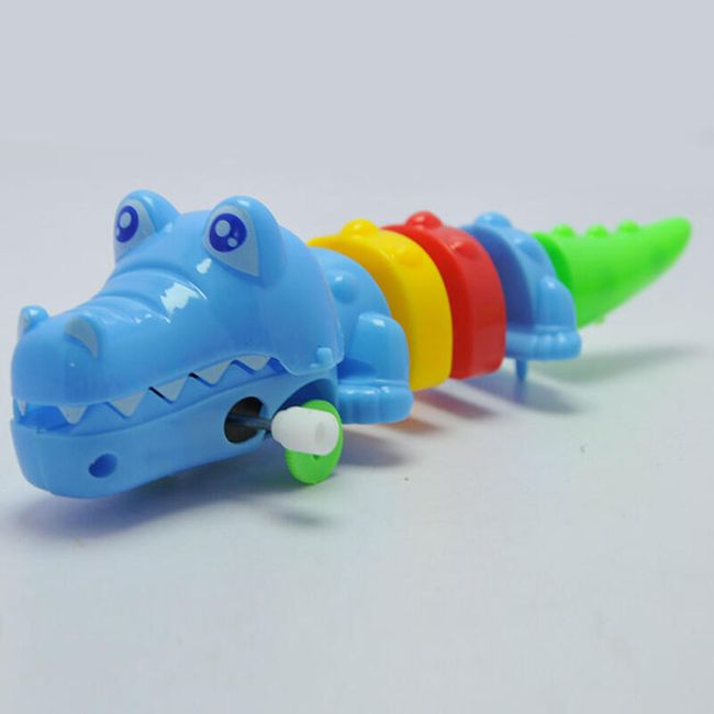 Разхождащ се цветен крокодил - детска играчка 1