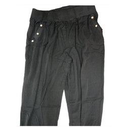 Pantaloni de timp liber supradimensionați Miss Molly, negru, mărimi XS - XXL: ZO_257527-2XL