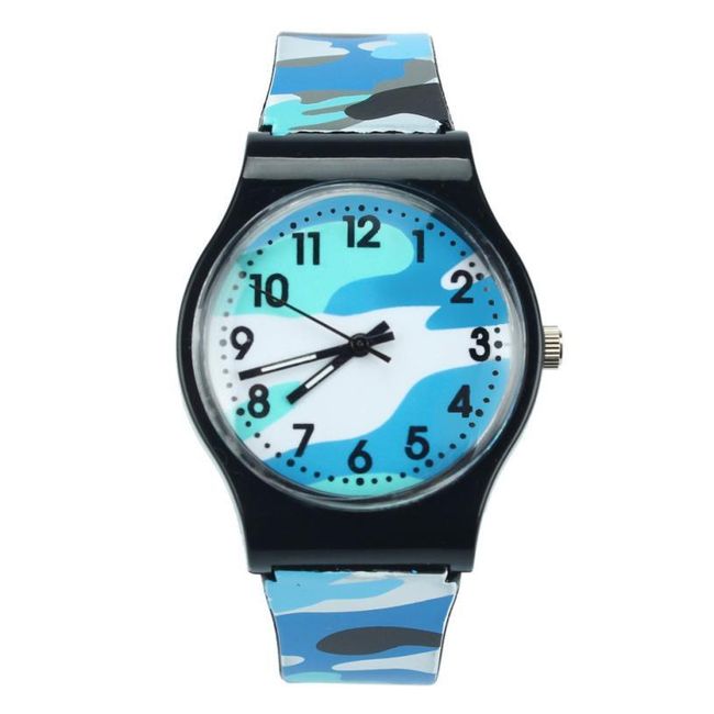 Silikonowy zegarek z motywem kamuflażu - 5 kolorów 1