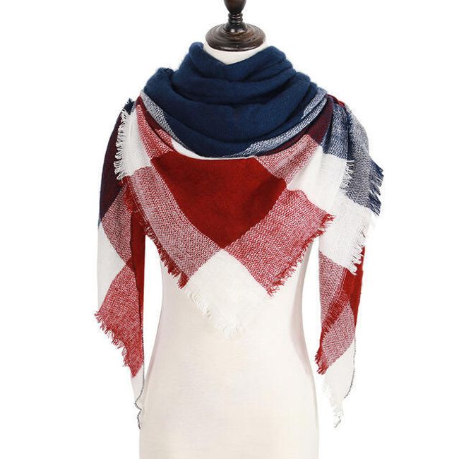 Dámský teplý šátek na zimu - 24 variant 1
