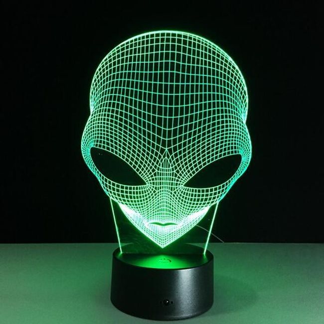 3D lampička s mimozemšťanem 1