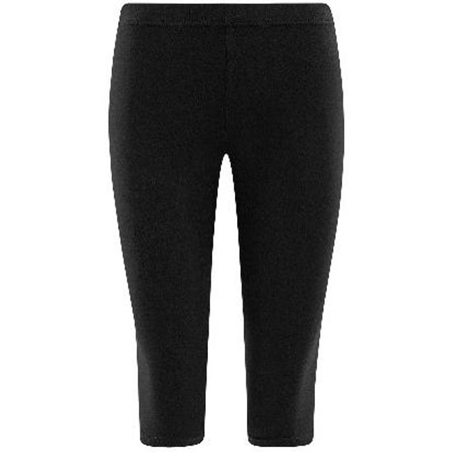 Pantaloni clasici negri 3/4 din tricot, mărimi XS - XXL: ZO_253972-XS 1