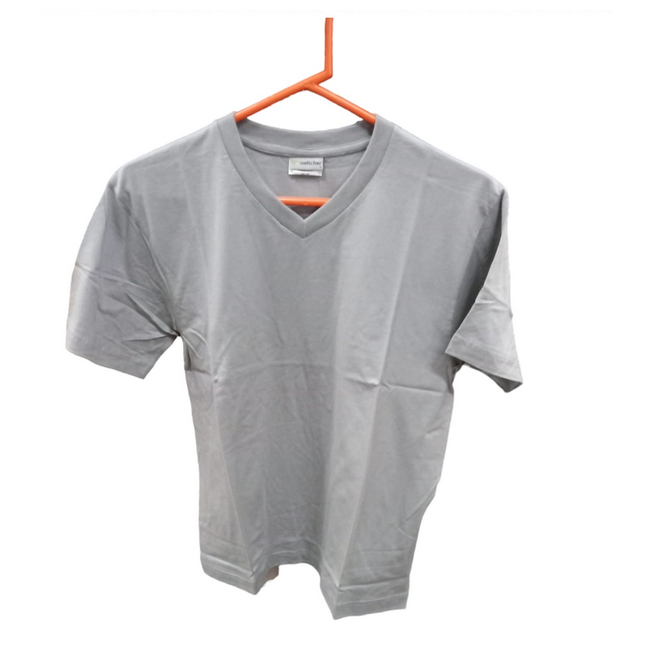 Ženska majica z V-izrezom - siva, velikosti XS - XXL: ZO_268298-S 1