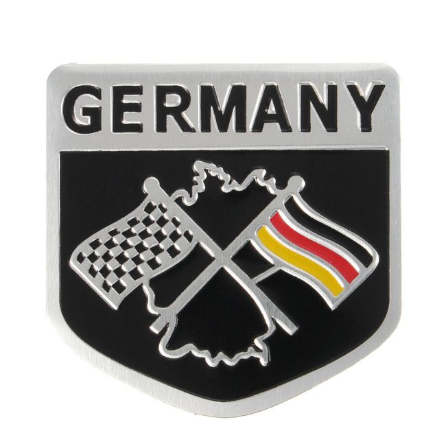 Autó matrica a német versenyző zászló mintával 1