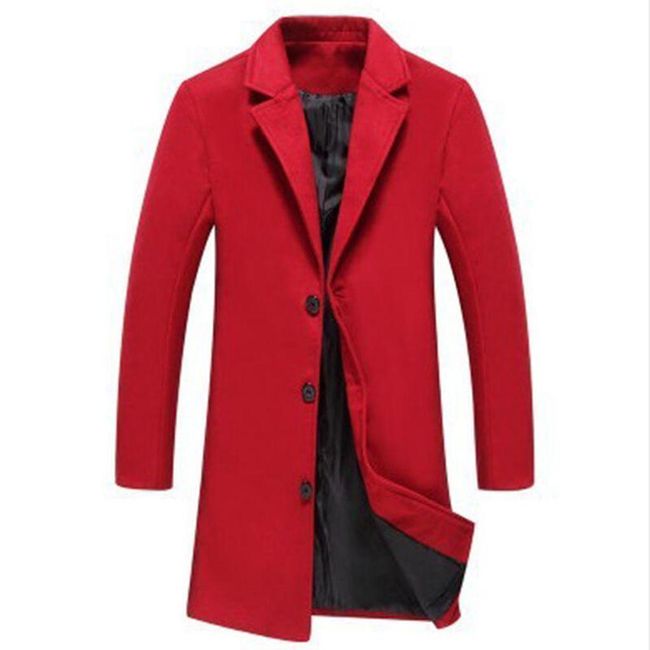 Pánsky kabát Emmett Burgundy - veľkosť 7, veľkosti XS - XXL: ZO_233292-4XL 1