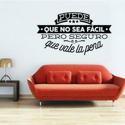 Autocolant de perete cu un citat inspirațional în spaniolă