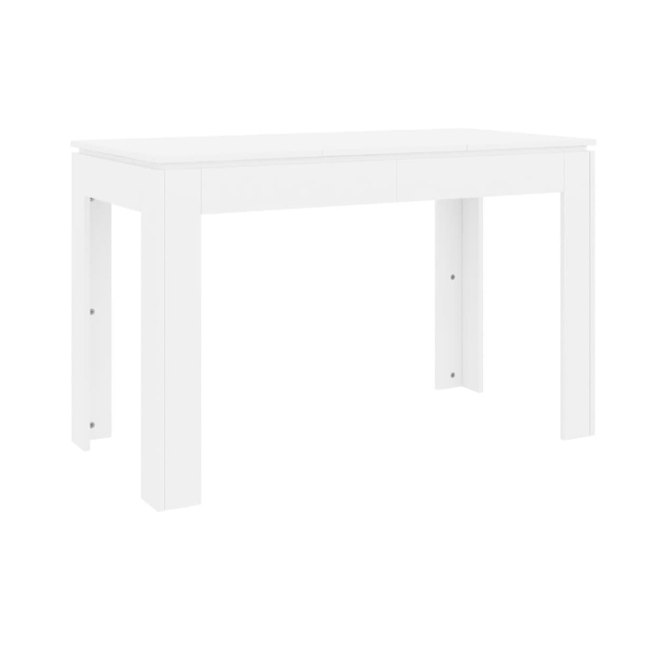 Jídelní stůl bílý 120 x 60 x 76 cm dřevotříska ZO_826658-A 1