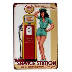 Retro tin sign B06280