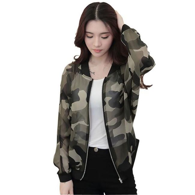 Geaca bomber cu model camuflaj 1