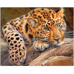 3D slika DIY - Mladunče leoparda
