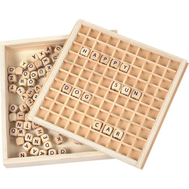 Small Foot Dřevěná hra Scrabble RZ_109521, Barva: ZO_238539-HNE 1