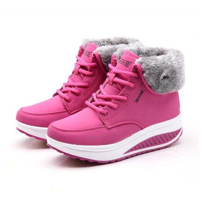 Kolorowe buty zimowe Elenora z wyższą podeszwą 8 - rozmiar 36, Rozmiary obuwia: ZO_236700-36 1