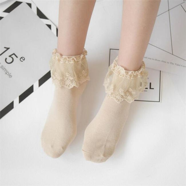 Ponožky s volánky pro děvčátka 1