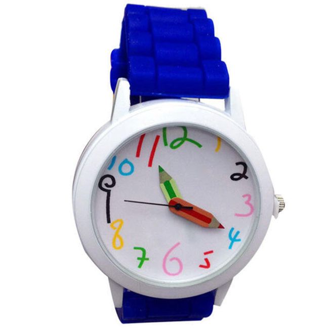 Ceas pentru copii cu creioane colorate - 10 culori 1