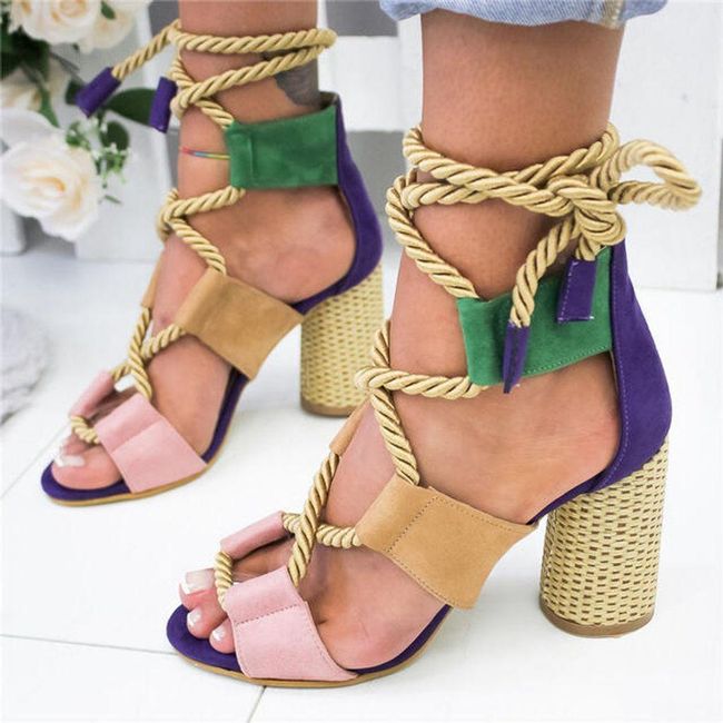 Дамски сандали с ток DS4, Размери на обувките: ZO_227820-35 1