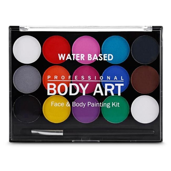 Face Body Painting Netoksični Safe Water Boja Ulje s četkom Božić Halloween Makeup Party Tools SS_4000236874273 1