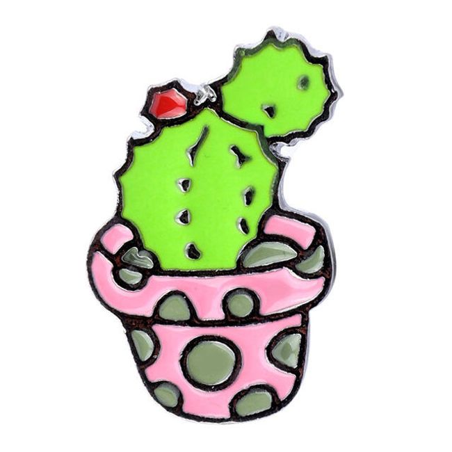 Kaktusová brož 1