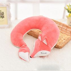 Poduszka na szyję w kształcie lisa - 6 kolorów