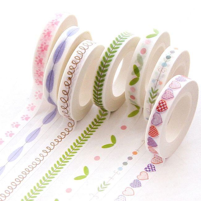 Kreativní washi pásky s roztomilými vzory 1