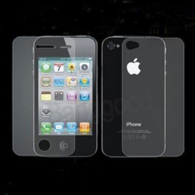 Anti-glare (matowy) folia ochronna na iPhone 4, ściereczka 1