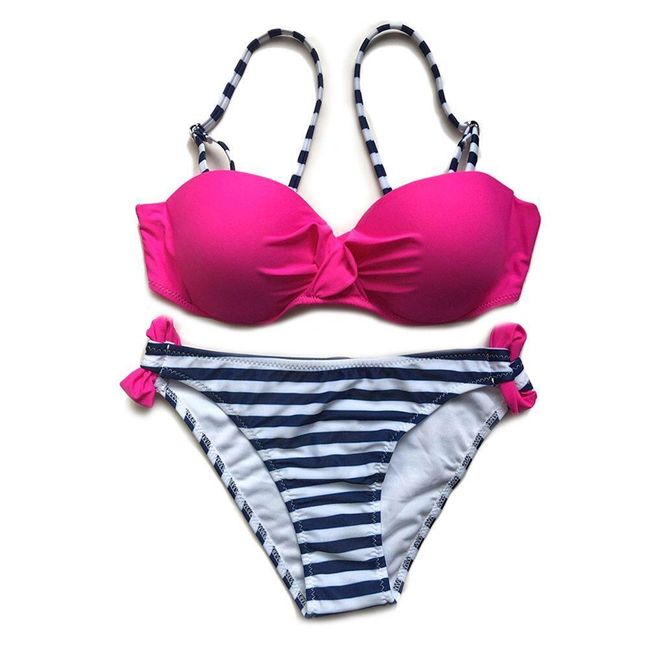 Dámske bikini v atraktívnych farebných kombináciách 1
