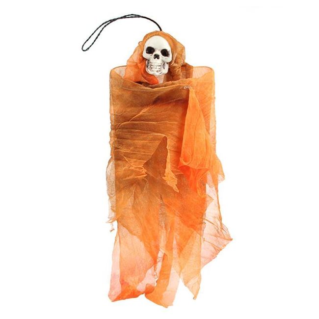 Halloweenowa dekoracja - Upiorny wiszący szkielet 1