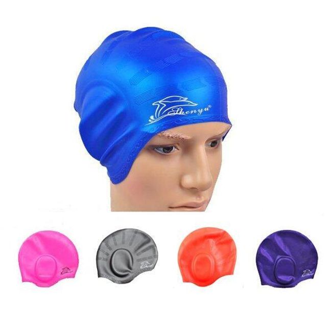 Plavecká čepice s chrániči uší - 4 barvy 1