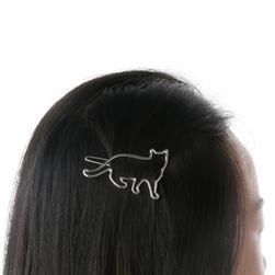 Sponka za lase s silhueto mačke