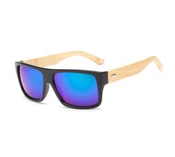 Stylowe okulary przeciwsłoneczne z drewnianymi  zausznikami - 10 rodzajów