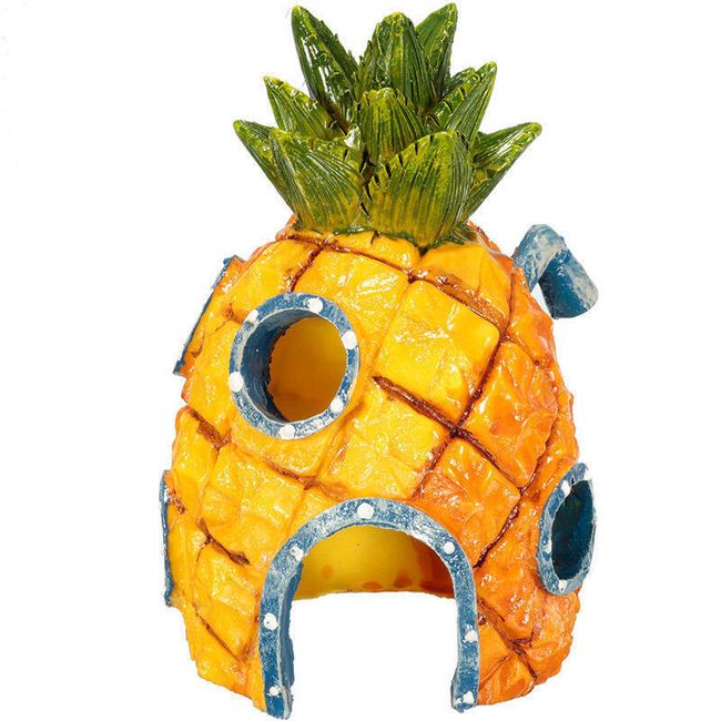 Akvarijní dekorace - domeček z ananasu 1