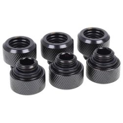 Złączki zaciskowe Eiszapfen 13mm HardTube G1/4 - ciemnoczarne, 6 szt. ZO_179892