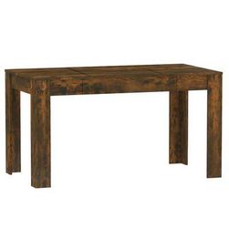 Blagovaonski stol dimljeni hrast 140 x 74,5 x 76 cm kompozitno drvo ZO_815198