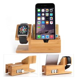 Wooden holder for phone recharging DDT45