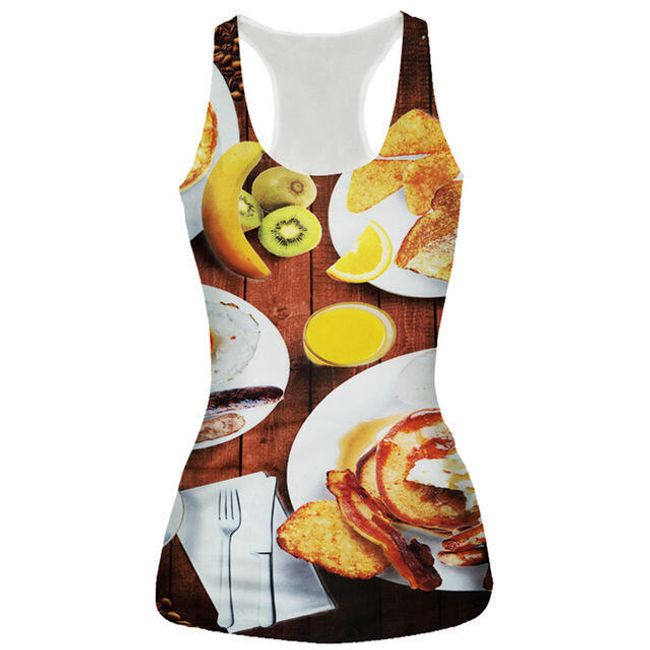 Női tank top újszerű nyomtatással - különböző változatokban 1