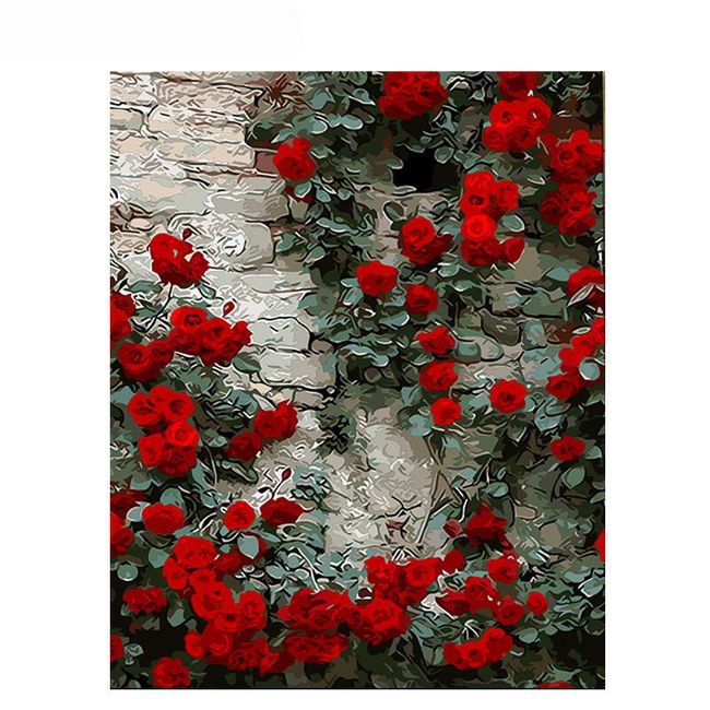Obraz DIY z różami - 50x40 cm 1