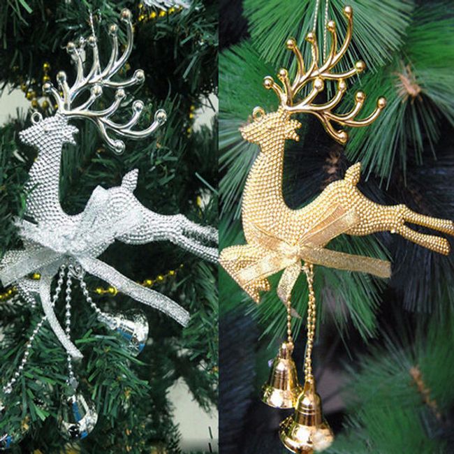Ornament de Crăciun - cerb cu clopote 1
