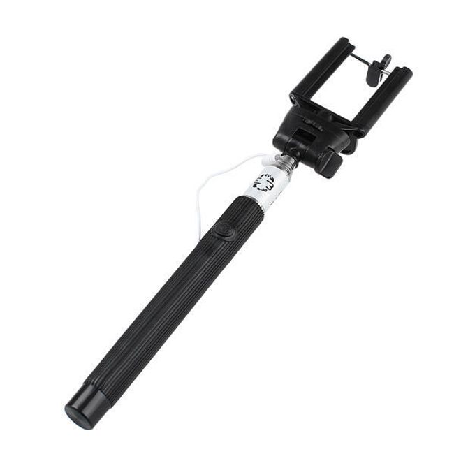 Černá selfie tyč s kabelem 1