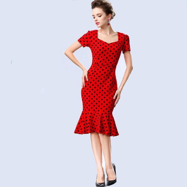 Dámské šaty s krátkým rukávem a volánky na sukni - 6 variant 1
