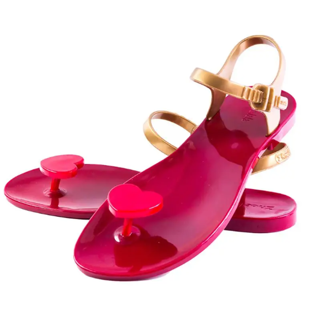 Dámske sandále VALENTINE - DEEP RED GOLD (ZL - VT05), Veľkosti topánok: ZO_c4952036-faec-11ed-b704-9e5903748bbe 1