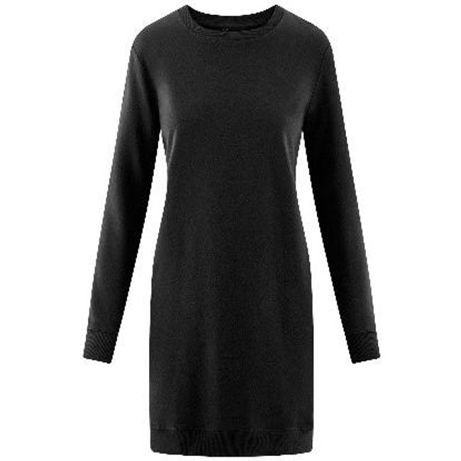 Czarna sukienka o klasycznym sportowym kroju, rozmiary XS - XXL: ZO_253903-XS 1