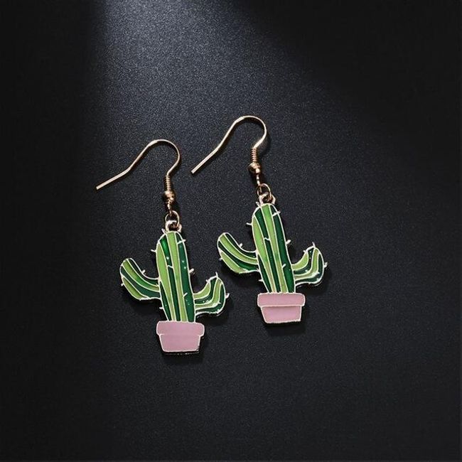 Kolczyki w kształcie kaktusów - 2 kolory 1