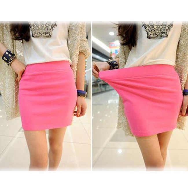 Kratka elastična suknja - 5 boja 1