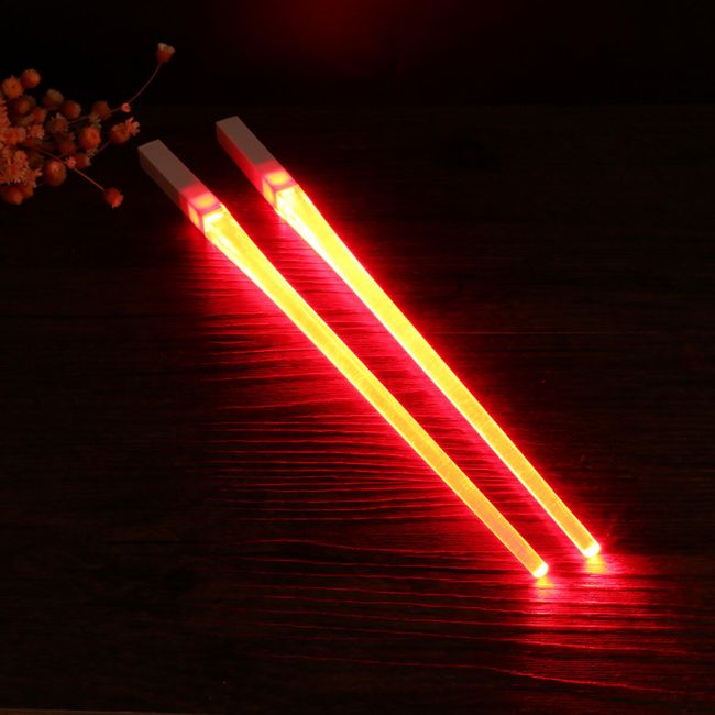 LED светещи пръчици за храна - 2 цвята 1