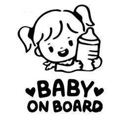 Samolepka na auto - baby on board