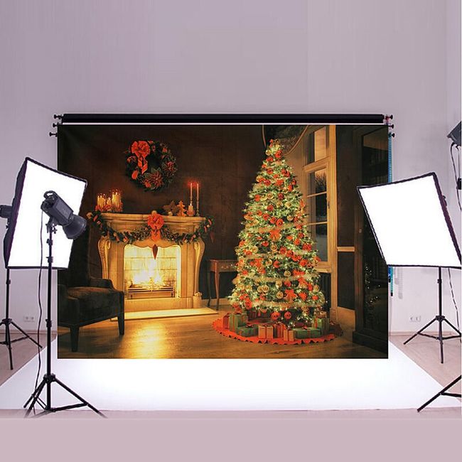 Fotografsko ozadje za studio s toplim božičnim motivom 1