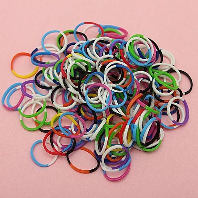 600 kusů gumiček - různé barvy 1