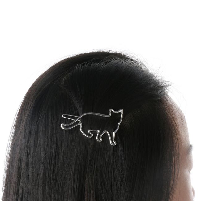 Sponka za lase s silhueto mačke 1