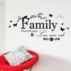 Zidna nalepnica sa natpisom Family