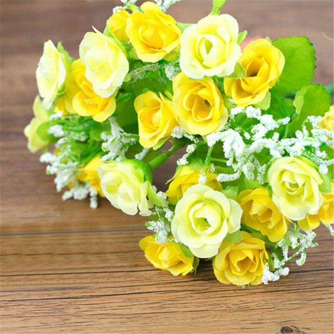 Bukiet ze sztucznych kwiatów - 5 kolorów 1